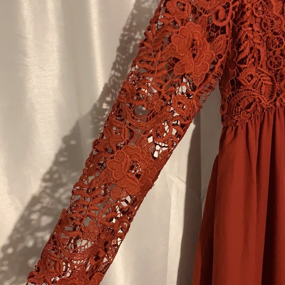 ASOS Maternity Dress long sleeve lace top size 10 - Picture 7 of 10